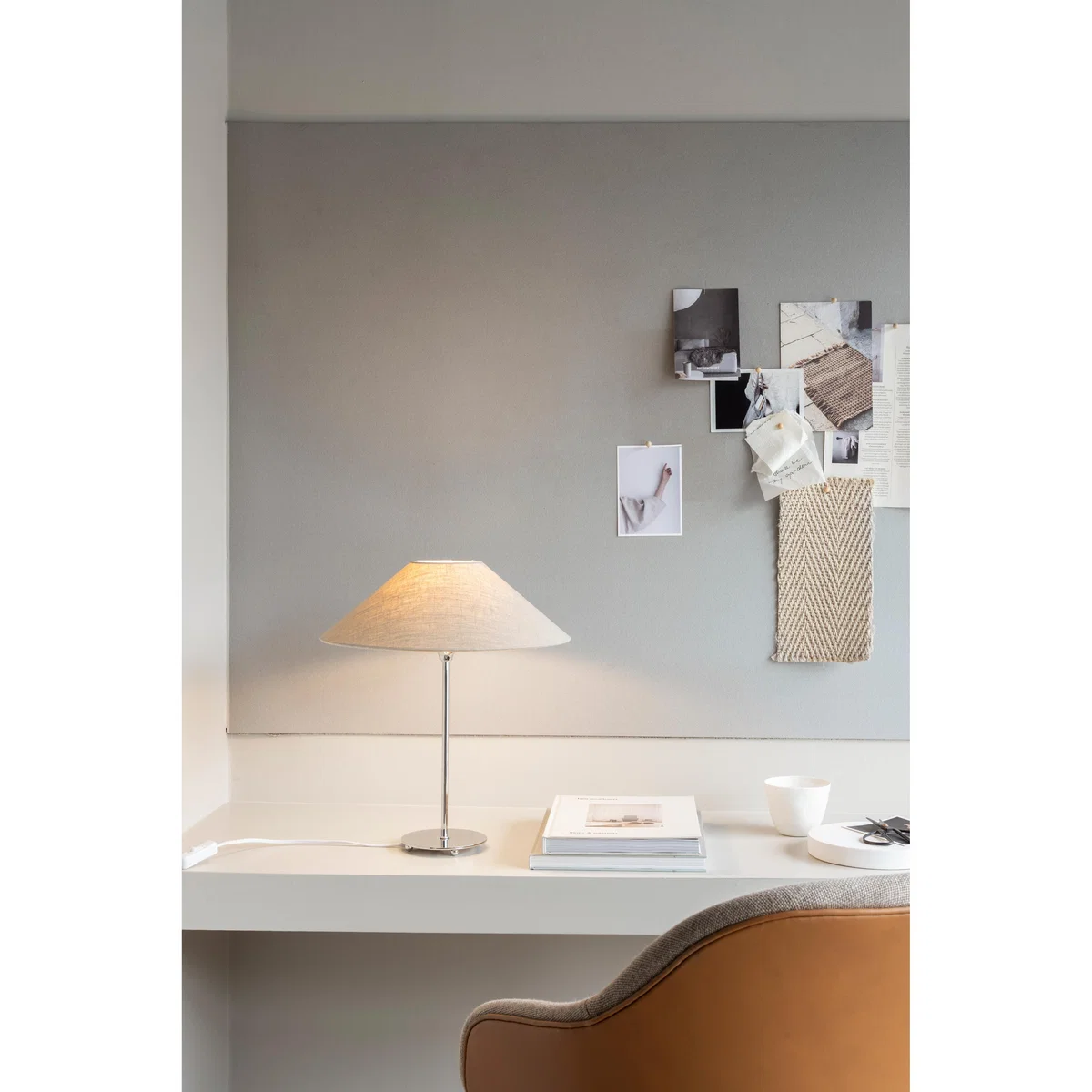 Watt & Veke Basic flat lamp shade Ø36 cm Natural – image 5