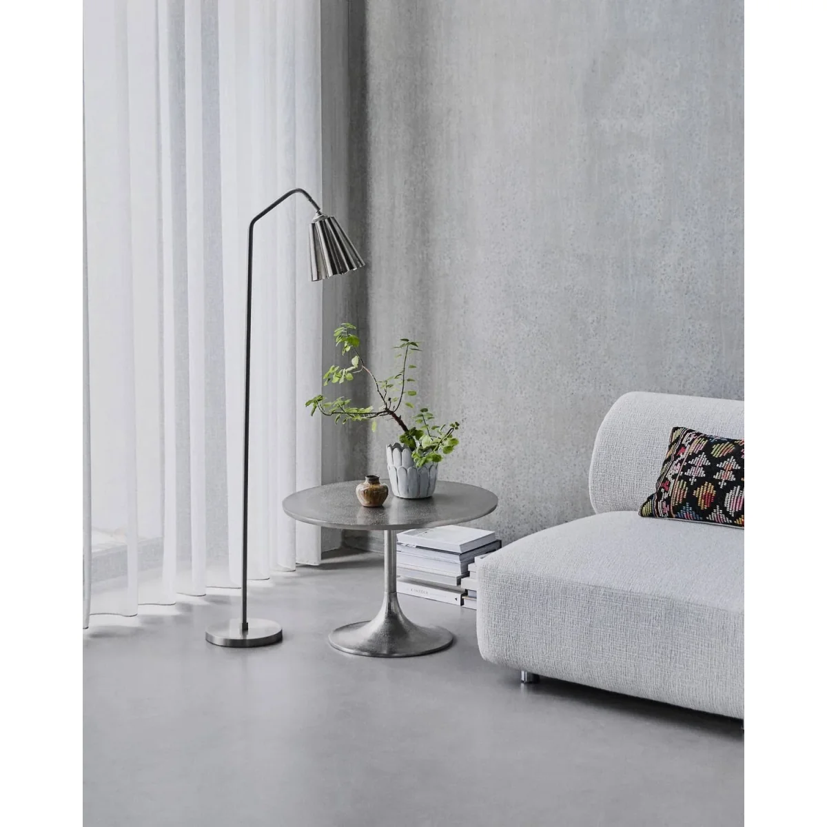 House Doctor Flola lampshade Brushed silver colour Ø16x16 cm – image 4