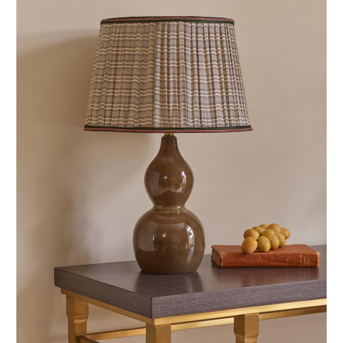 OKA, Ginevra Lampshade 35cm - Off White/Black, Lampshades, Polyester,Silk – image 2