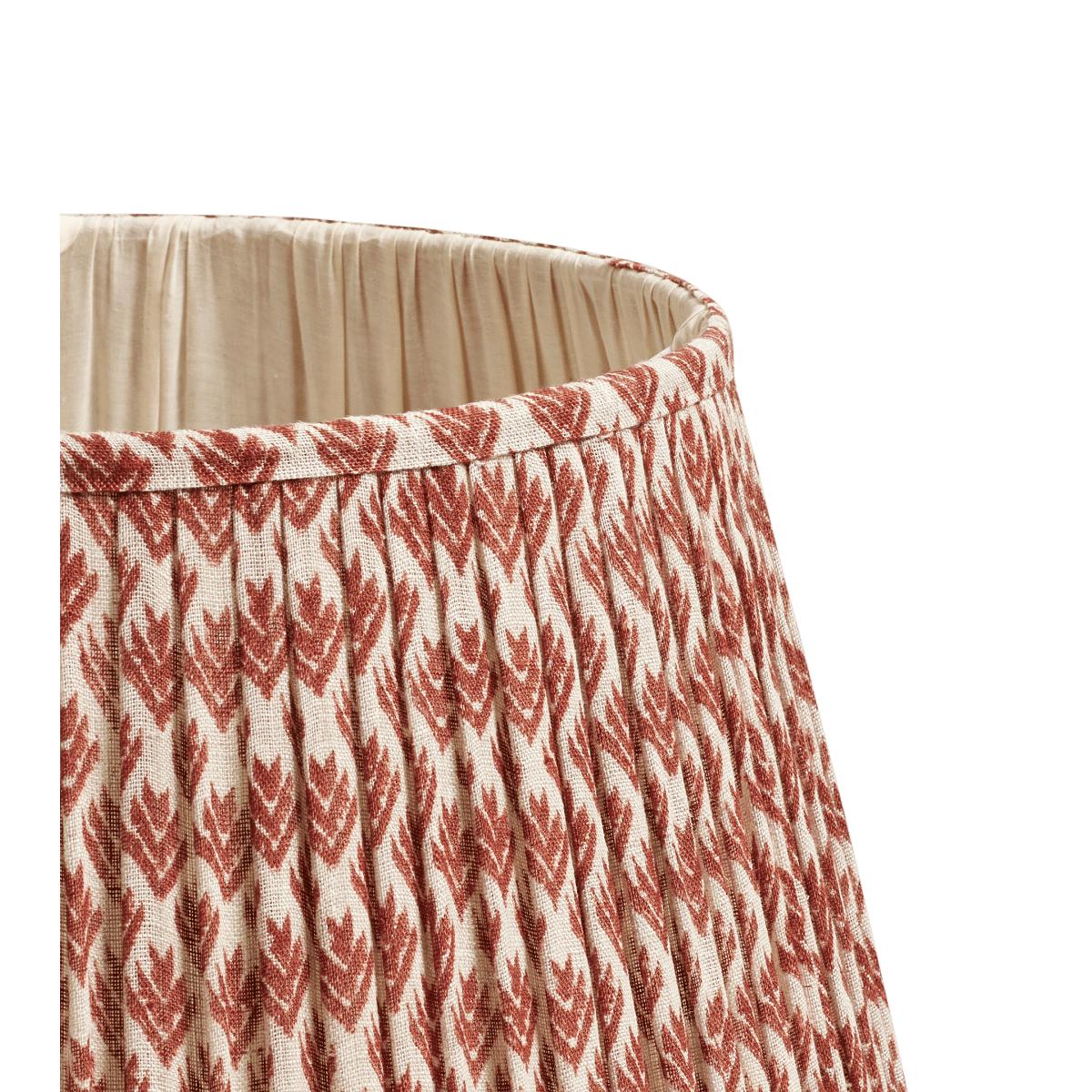 OKA, Hirkani Lampshade 45cm - Blood Orange, Lampshades, Linen, Small Print – image 3
