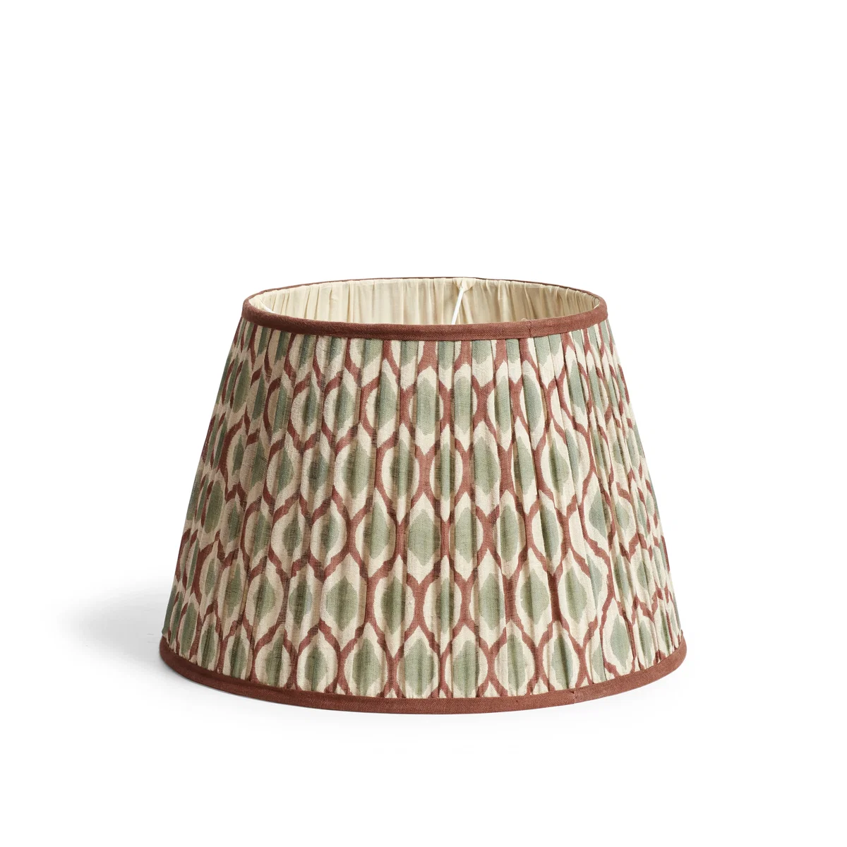OKA, Chadhana Lampshade 45cm - Warm Red & Dark Seafoam, Lampshade – image 2