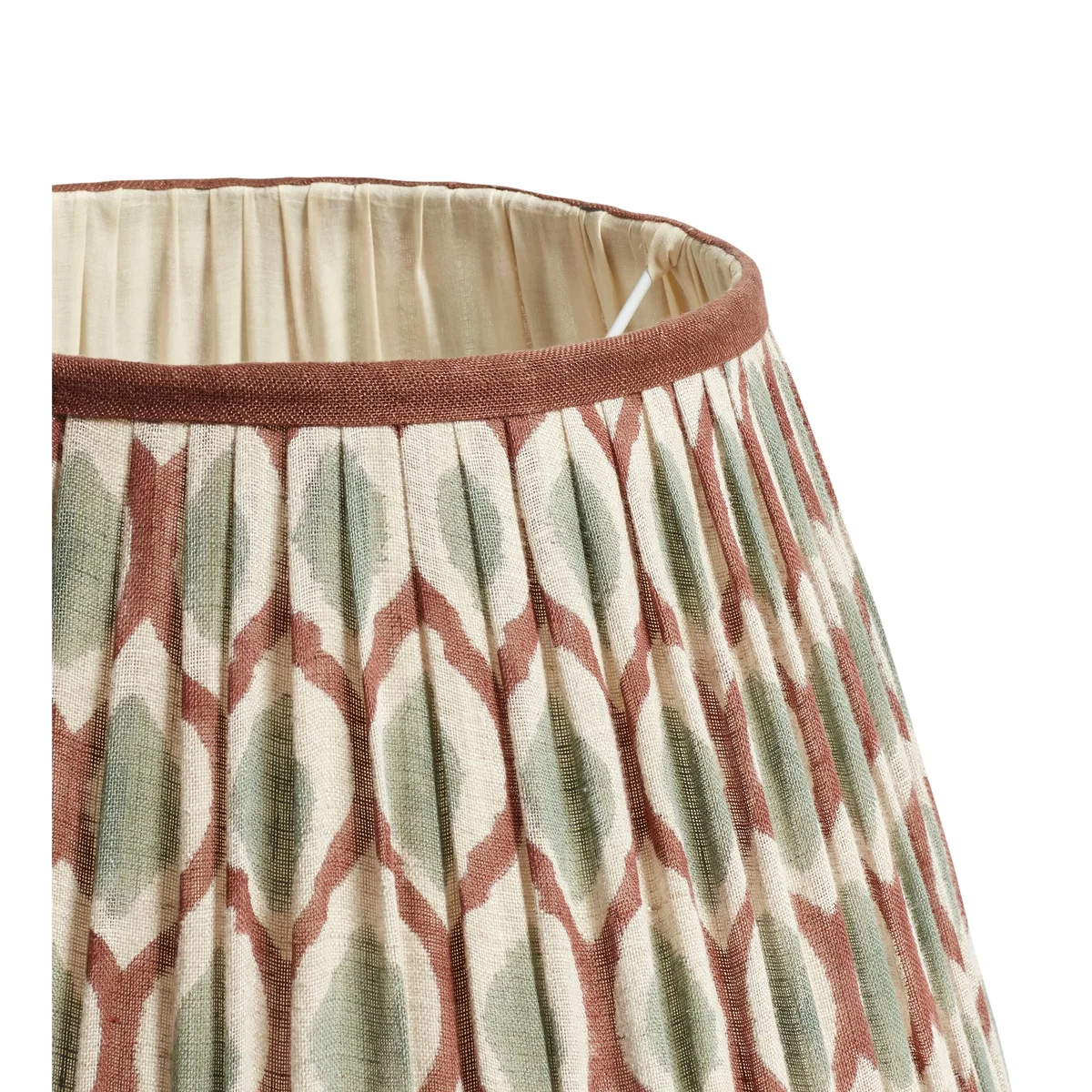 OKA, Chadhana Lampshade 45cm - Warm Red & Dark Seafoam, Lampshade – image 3