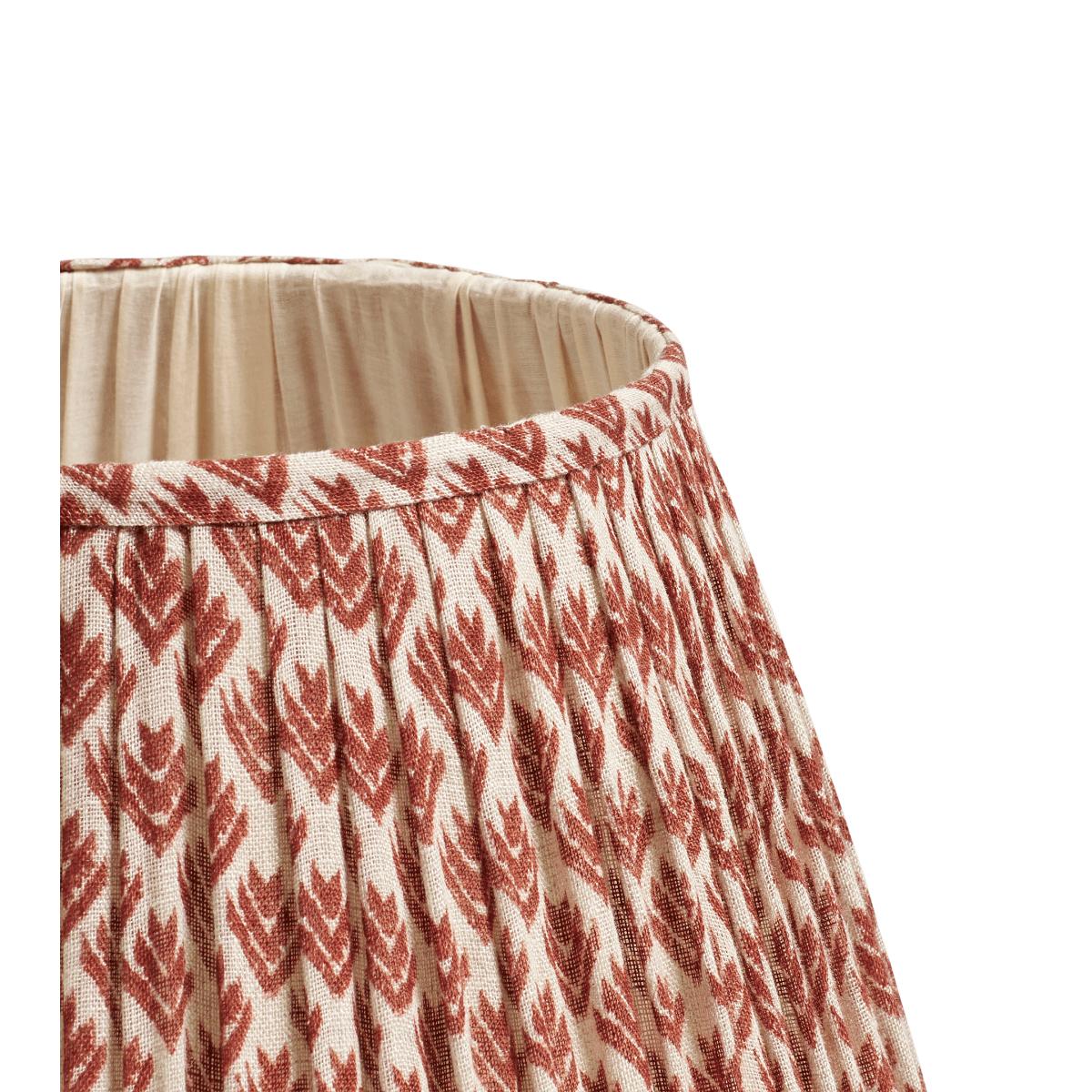 OKA, Hirkani Lampshade 35cm - Blood Orange, Lampshades, Linen, Small Print – image 3