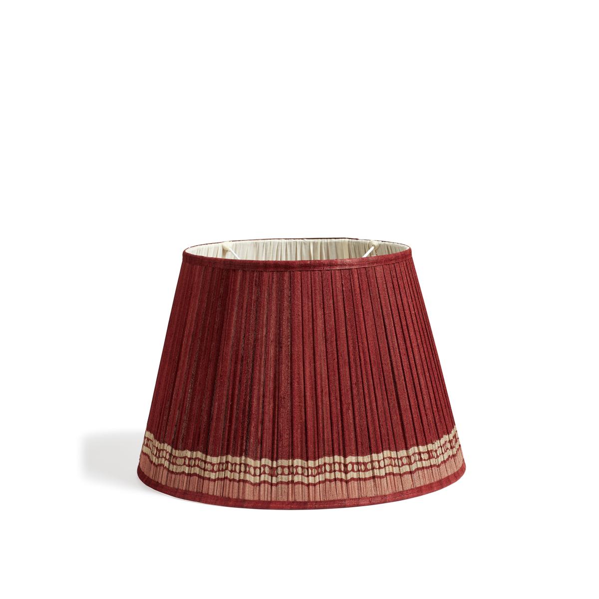OKA, Longshan Silk Pleated Lampshade 45cm - Blood Orange, Lampshade – image 3