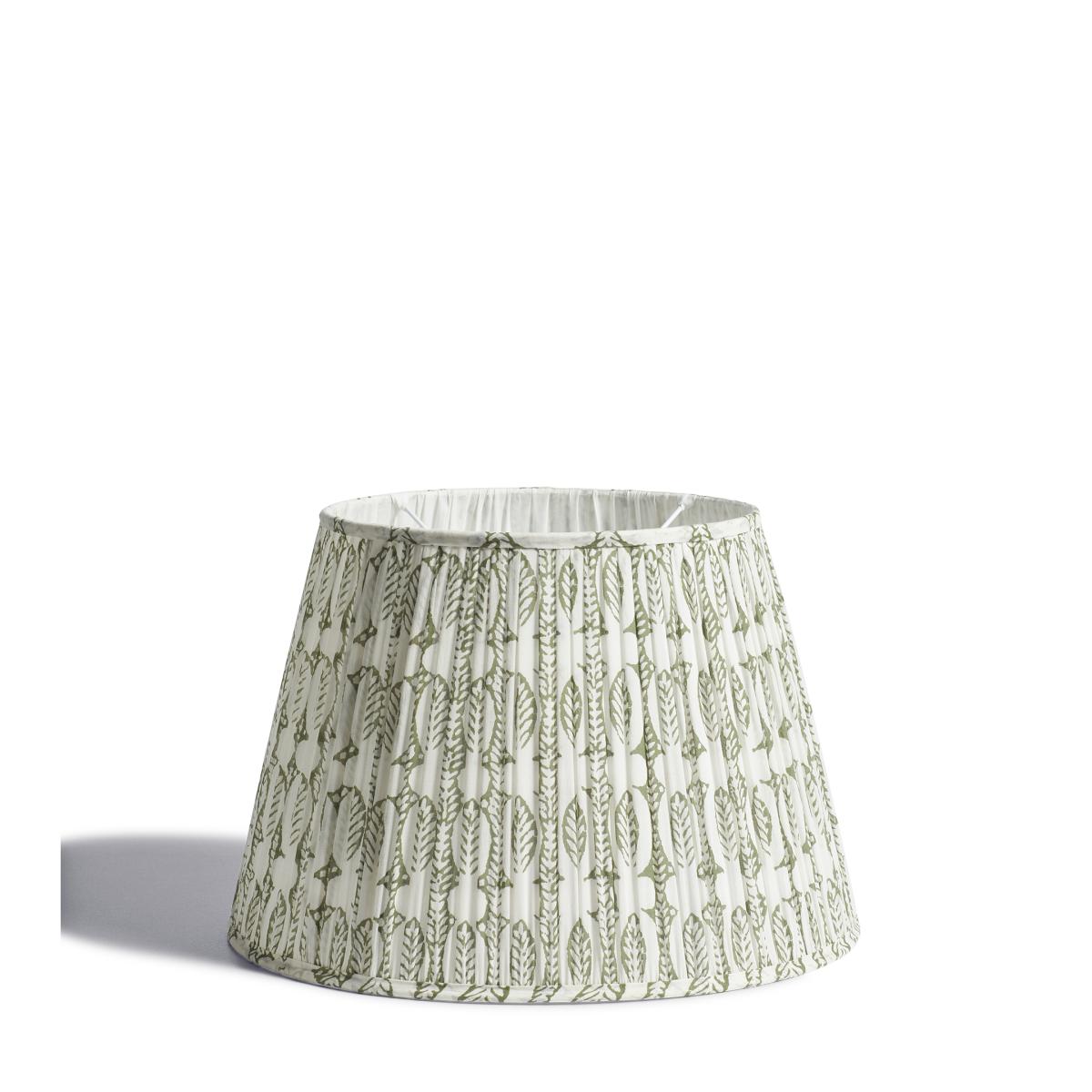Pleated Daun Cotton Lampshade 45cm - Moss – image 2