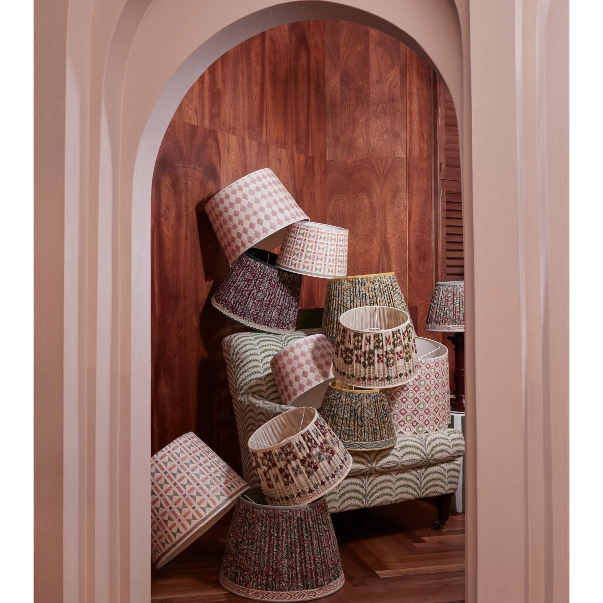 X Cabana Veneto Cosima Lampshade 45cm - Dark Blush – image 3