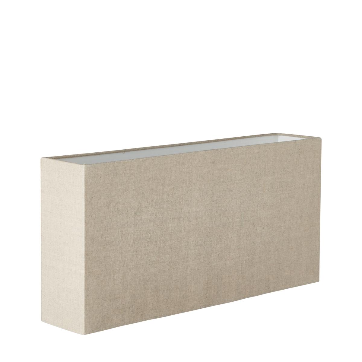 50cm Narrow Rectangular Linen Lampshade - Natural – image 3