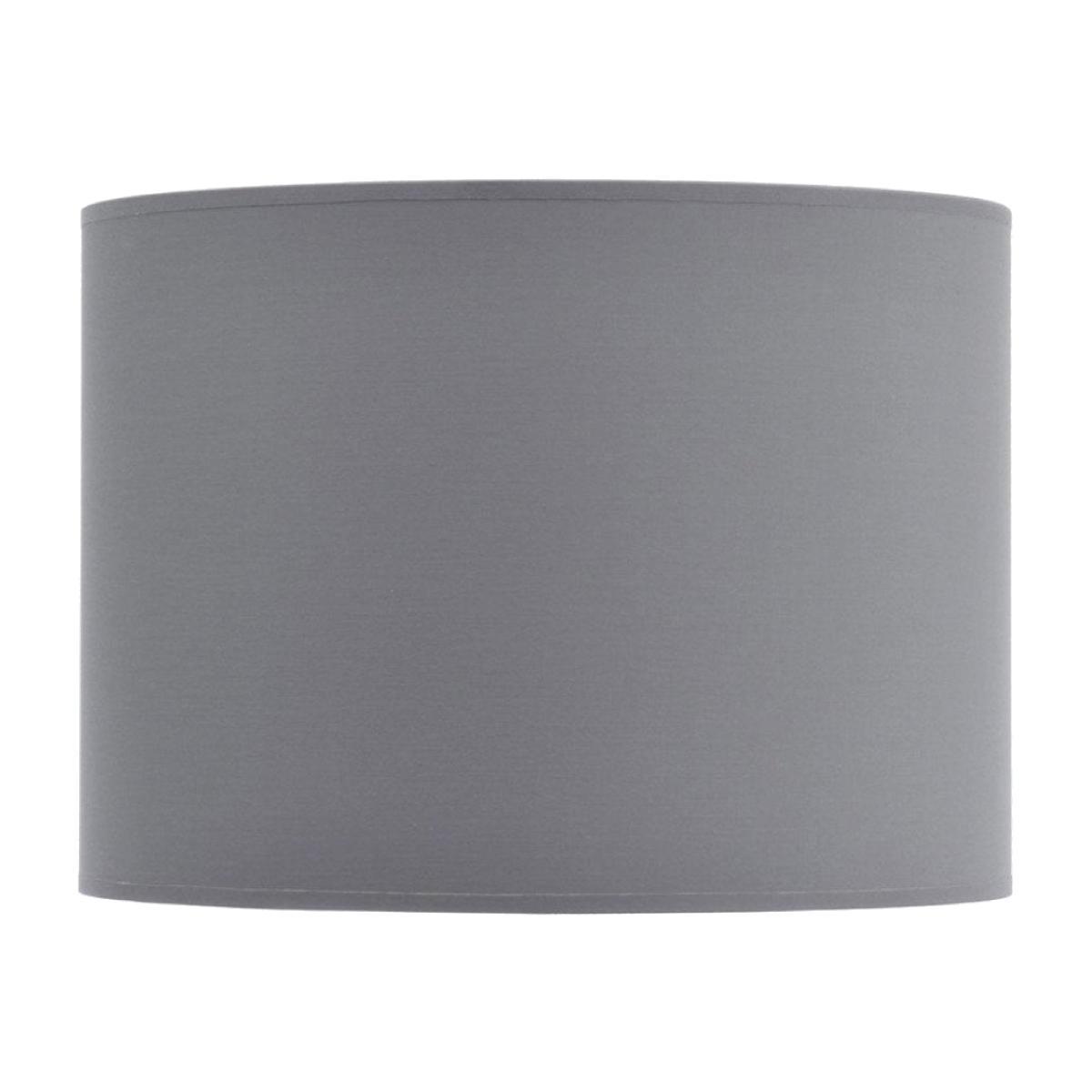 Libra Lined Drum 16" Lampshade Grey and Silver – image 1