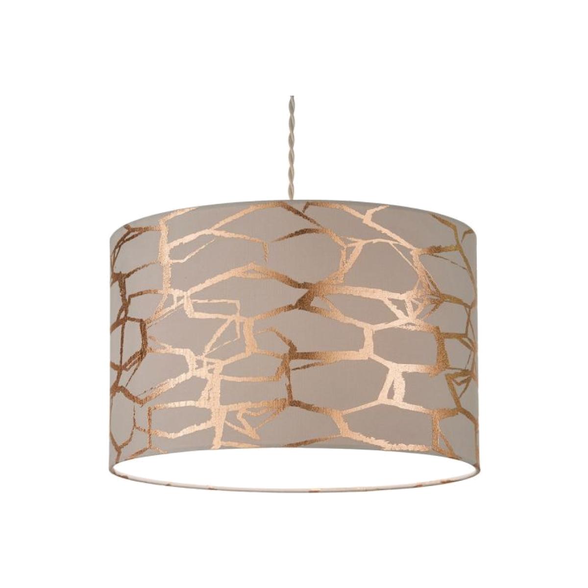 Keira Pendant Shade Grey Rose Gold – image 1