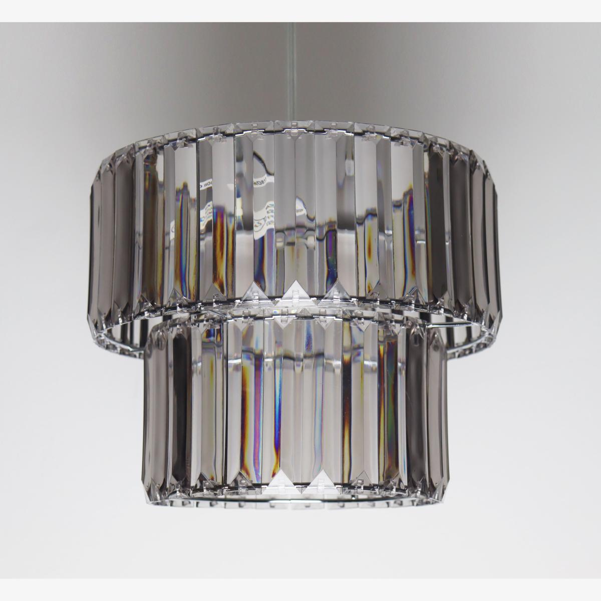 Tier Smoked Glass Shade