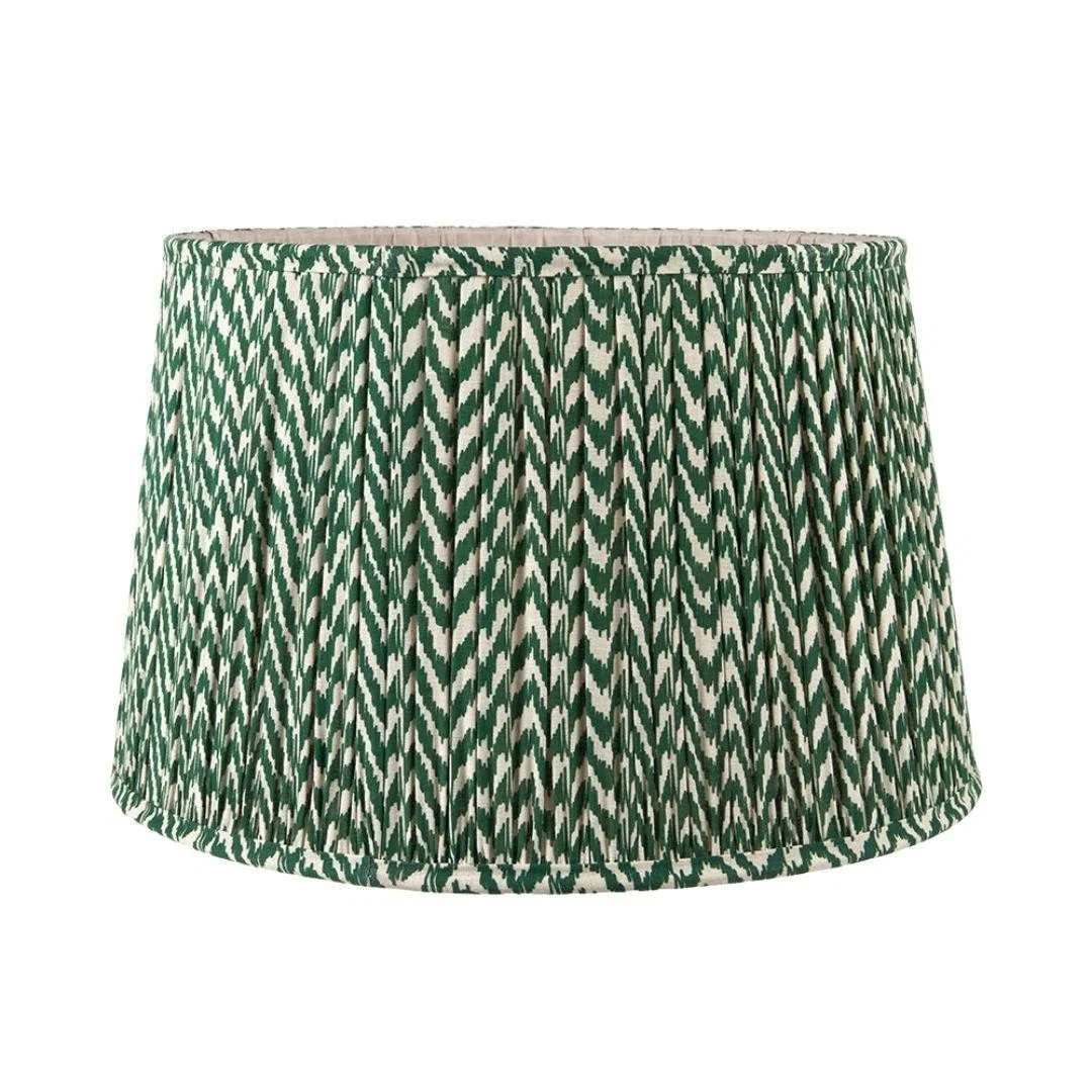 Vienna 40cm Green & White Chevron Shade – image 2