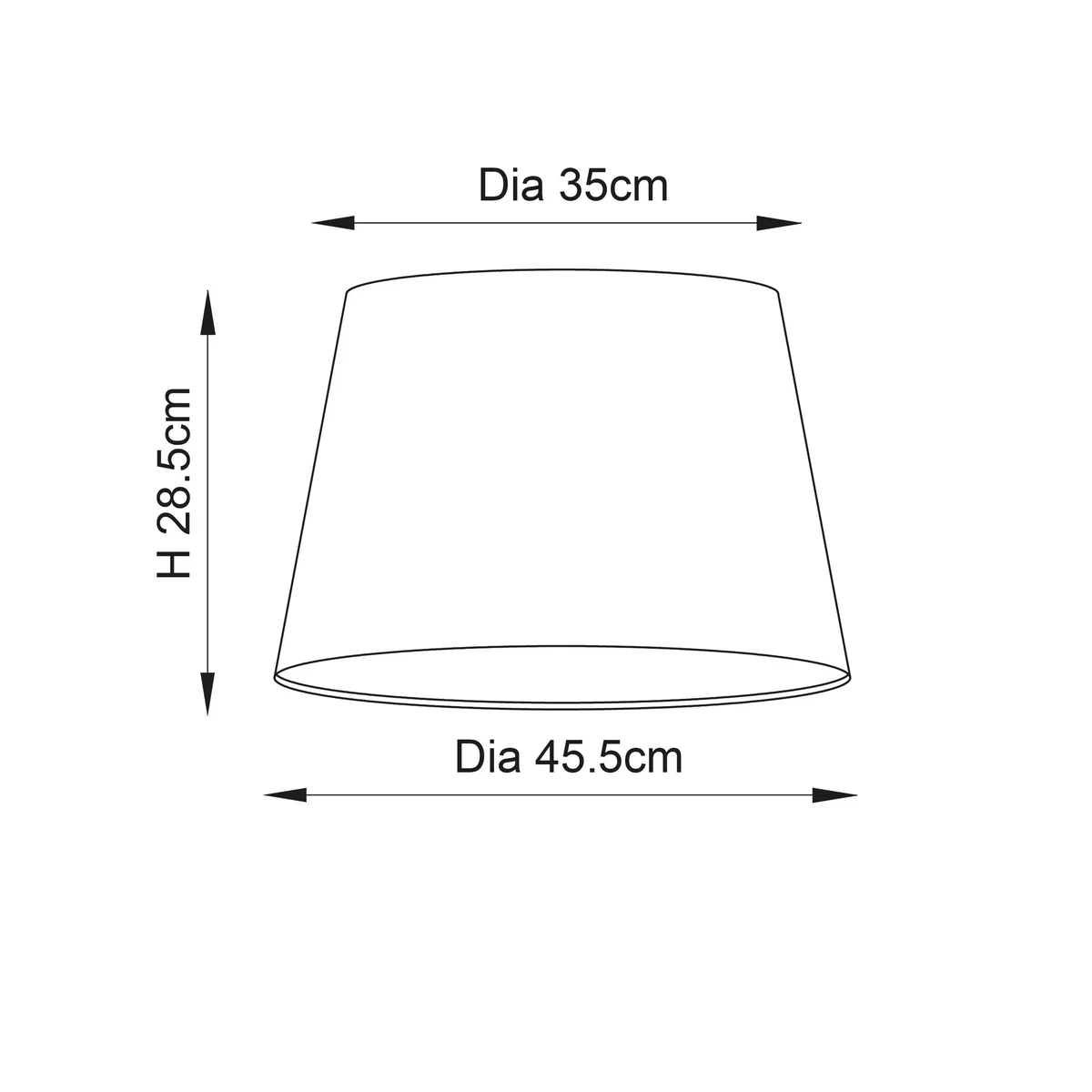 Cici 45cm Tapered Shade  Ivory – image 6