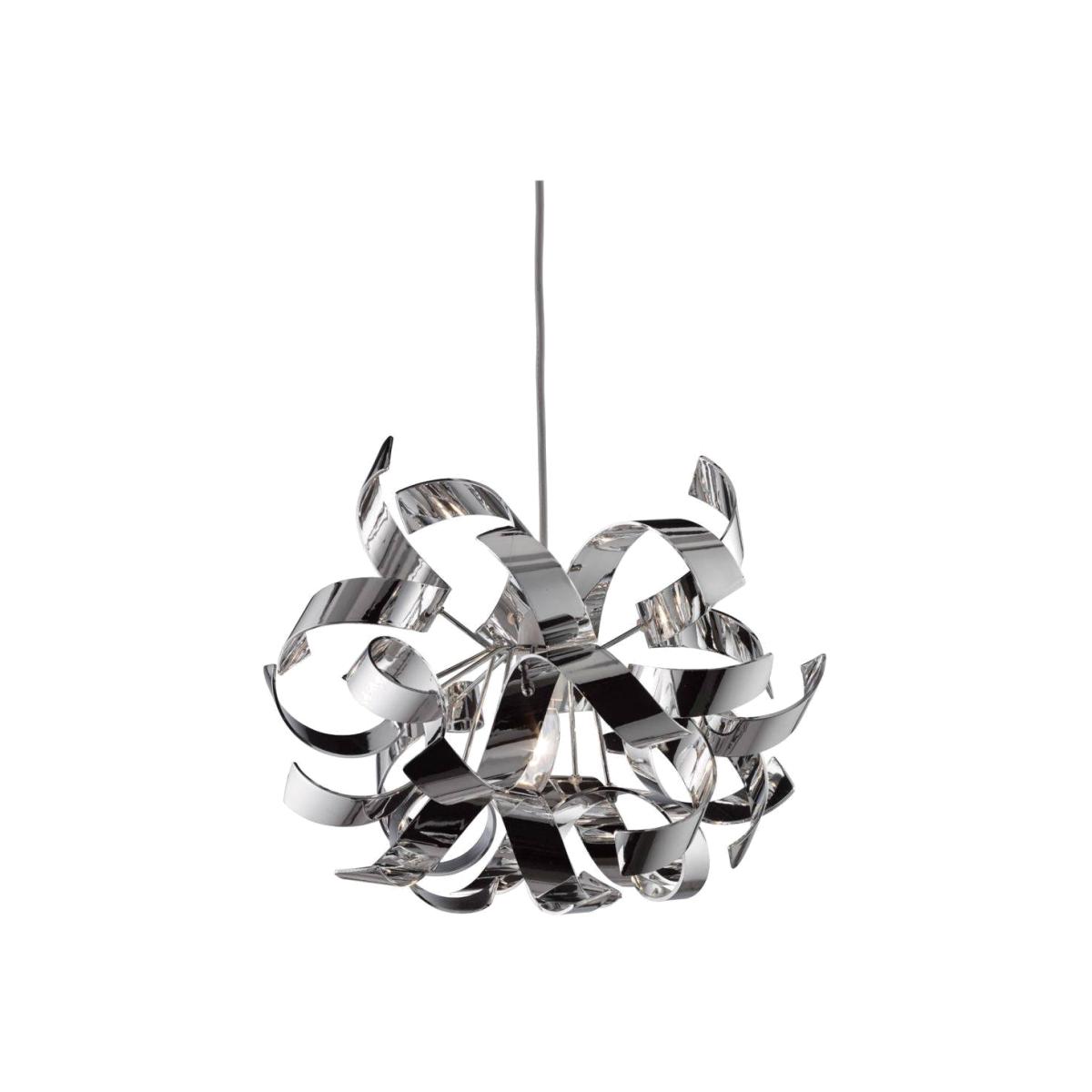 Lyndsay Large Pendant Light Shade Chrome – image 1