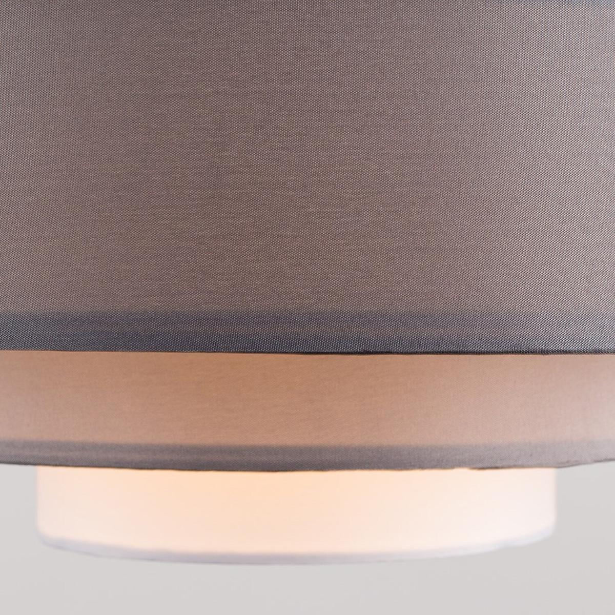 Modern 3 Tone Grey 5 Tier Cylinder Ceiling Pendant Light Shade - Grey – image 1