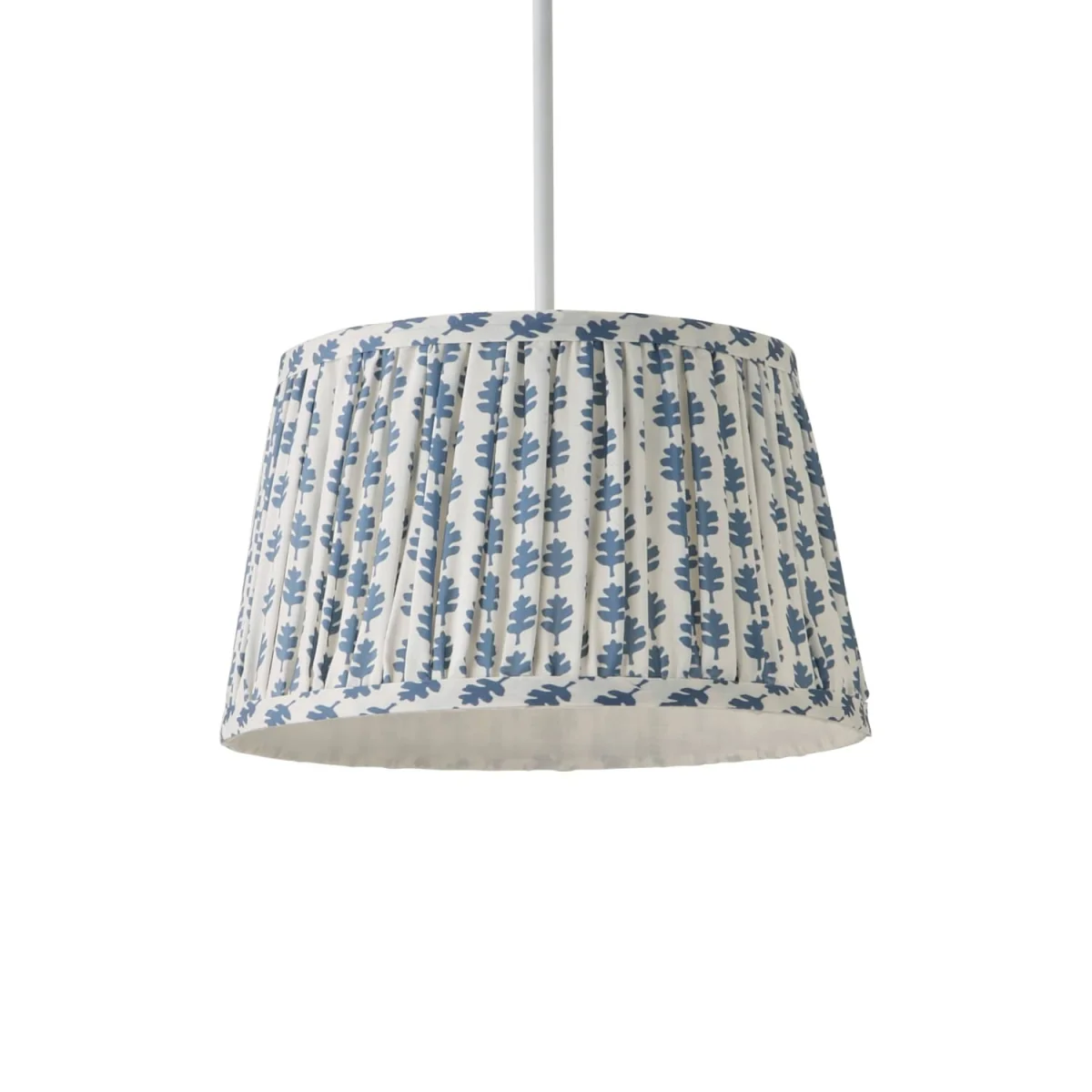 ValueLights Grange Small Floral Pleated Lamp Shade - Blue / Plastic – image 7