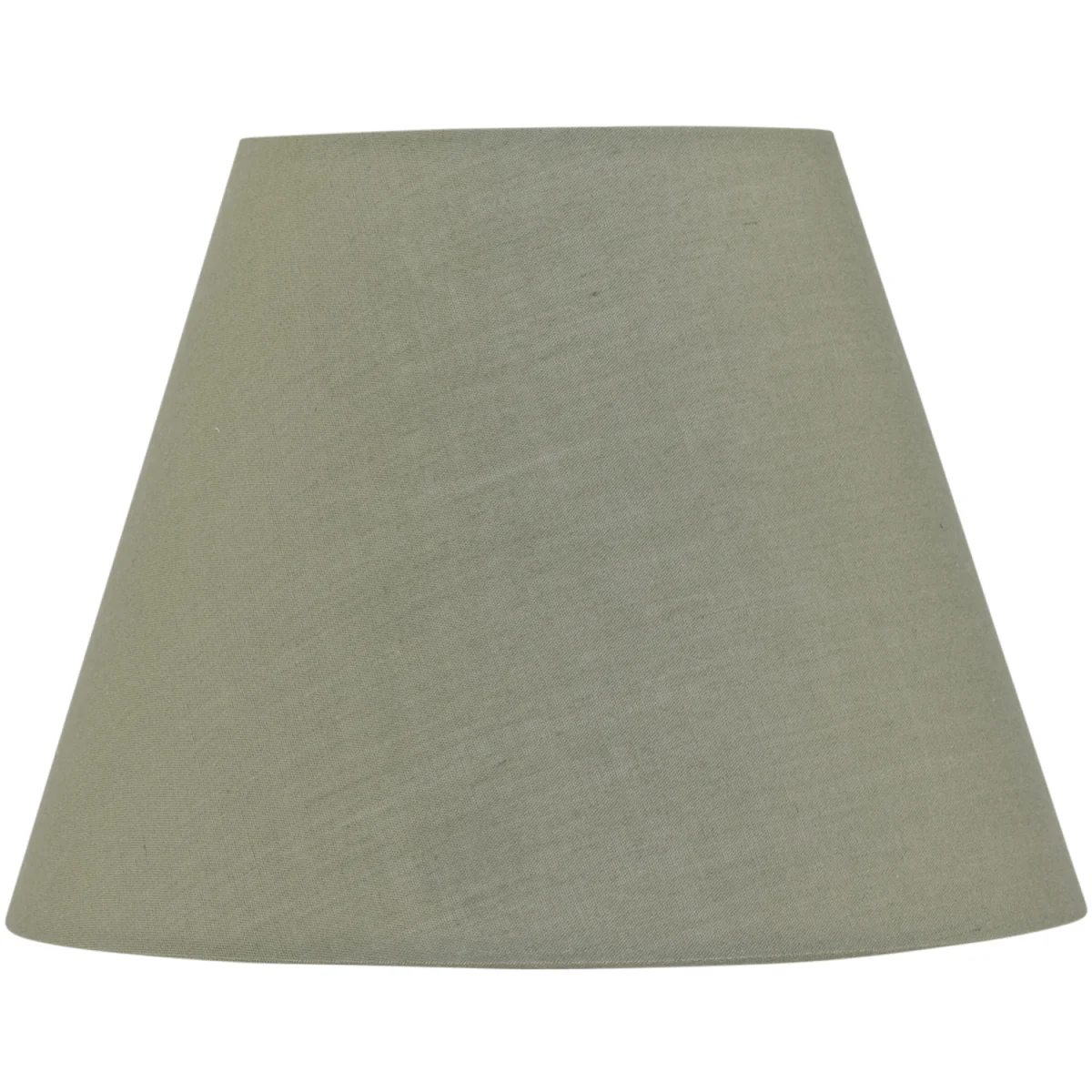 Set Of 2 Sage Green Cotton 20cm Diameter Tapered Fabric Lamp Shades - Green – image 2
