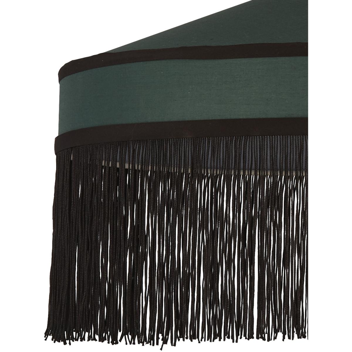 Dome Shade with Fringe Detail  - Green – image 3