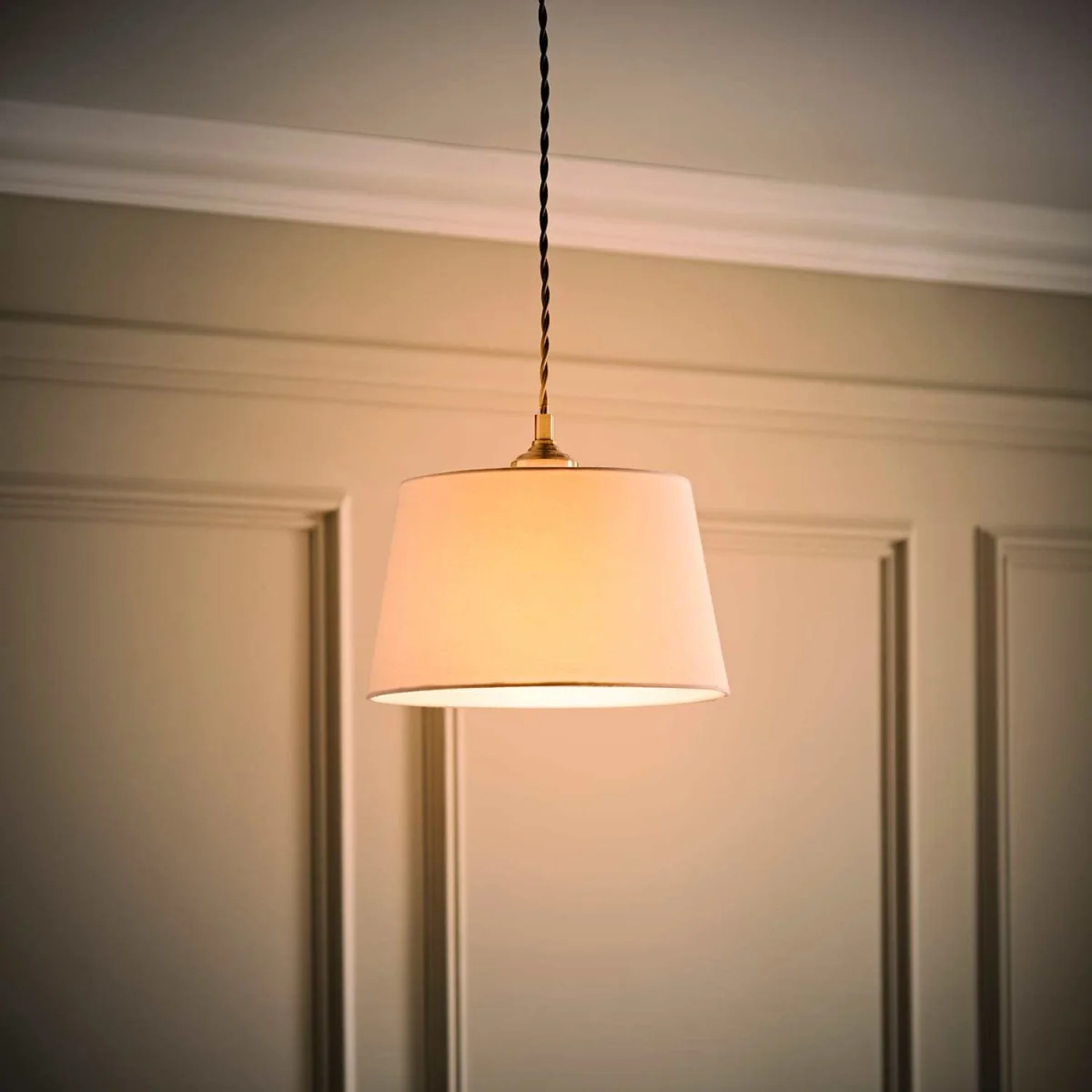 Aspen Small Tapered Ceiling Lamp Shade - White – image 3