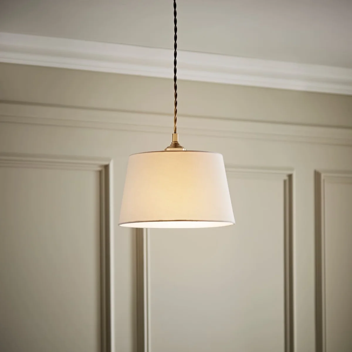 Aspen Small Tapered Ceiling Lamp Shade - White – image 1