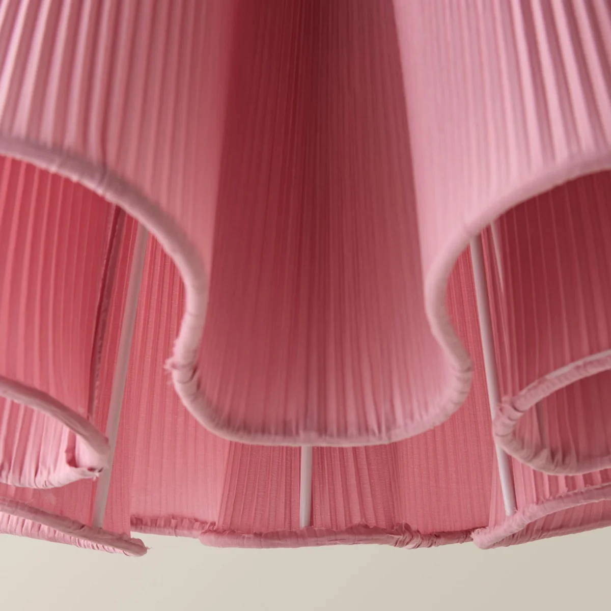 Jemima Pleated Scalloped Easy Fit Lamp Shade - Navy Blue / No - Pink – image 6