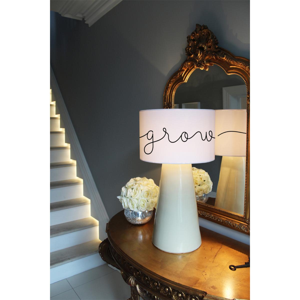 Text Glow Designer Lamp  Ceiling Stylish Shade - White / 25cm – image 5
