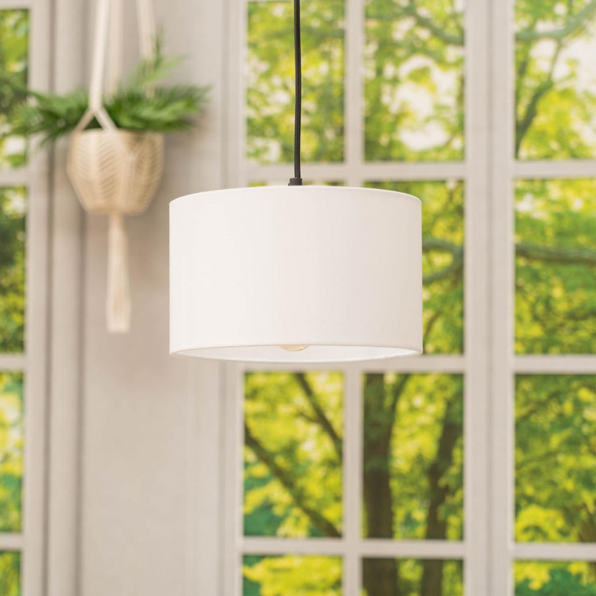 Reni Small Pendant Drum Lamp Shade - White
