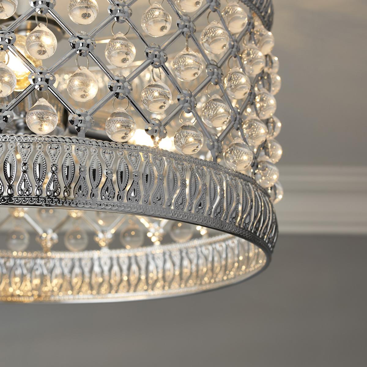 Scarlett Jewelled Crystal Flush Fitting – image 3