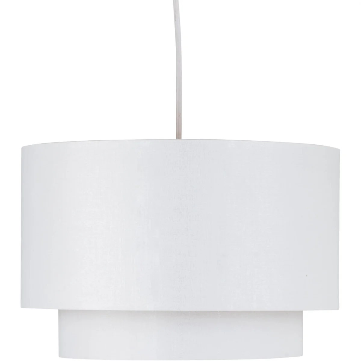 Set Of 2 Kozy White And Gold 30cm Pendant Shades - White – image 3