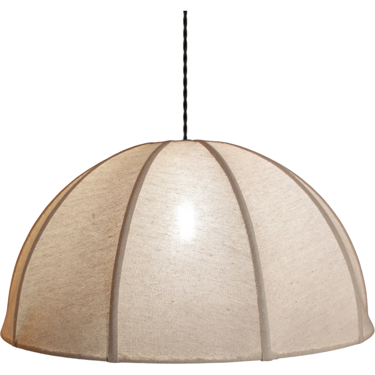 CGC Alessia Oatmeal Linen 50cm Dome Lampshade Handmade Easy-Fit - Oatmeal – image 3