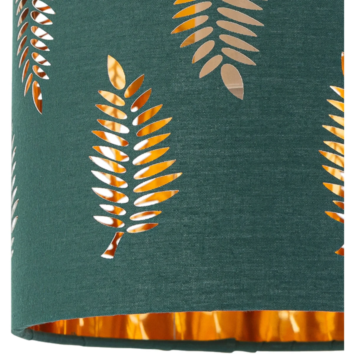 Fern Dark Green Cut Out 15.5cm Table Lamp Shade - Green – image 2