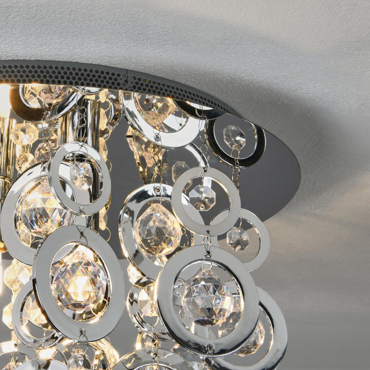3 Light Ciana Chrome Flush Fitting – image 4