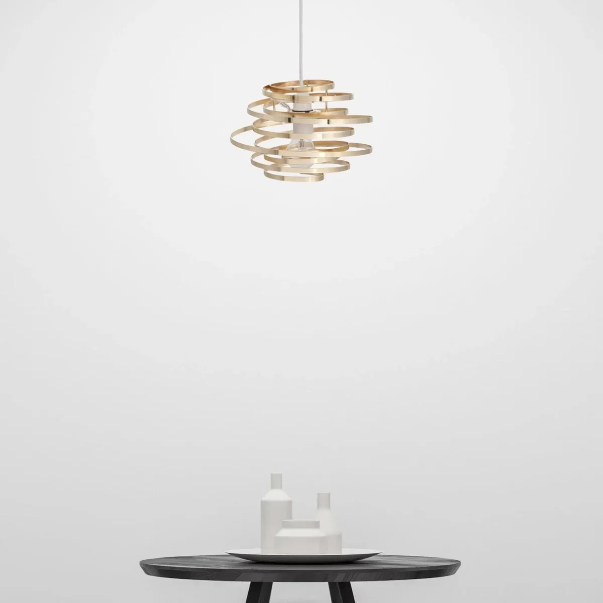 Gold Metal Swirl Easy Fit Light Shade - Gold – image 1