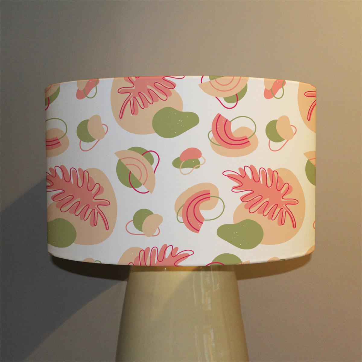 Botanical Elements With Line Art Designer Lamp  Ceiling Stylish Shade - Pink / 40cm – image 2