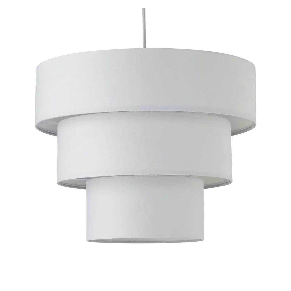 Barty White 38cm Tiered Pendant Shade - White – image 1