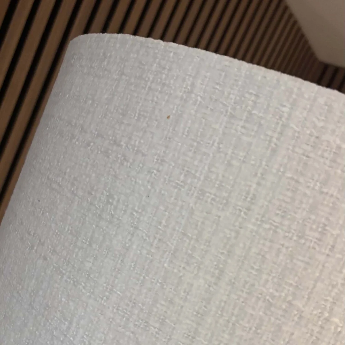 CGC Messina White Luxury Detailed Cotton 45cm Large Drum Lampshade - White – image 4