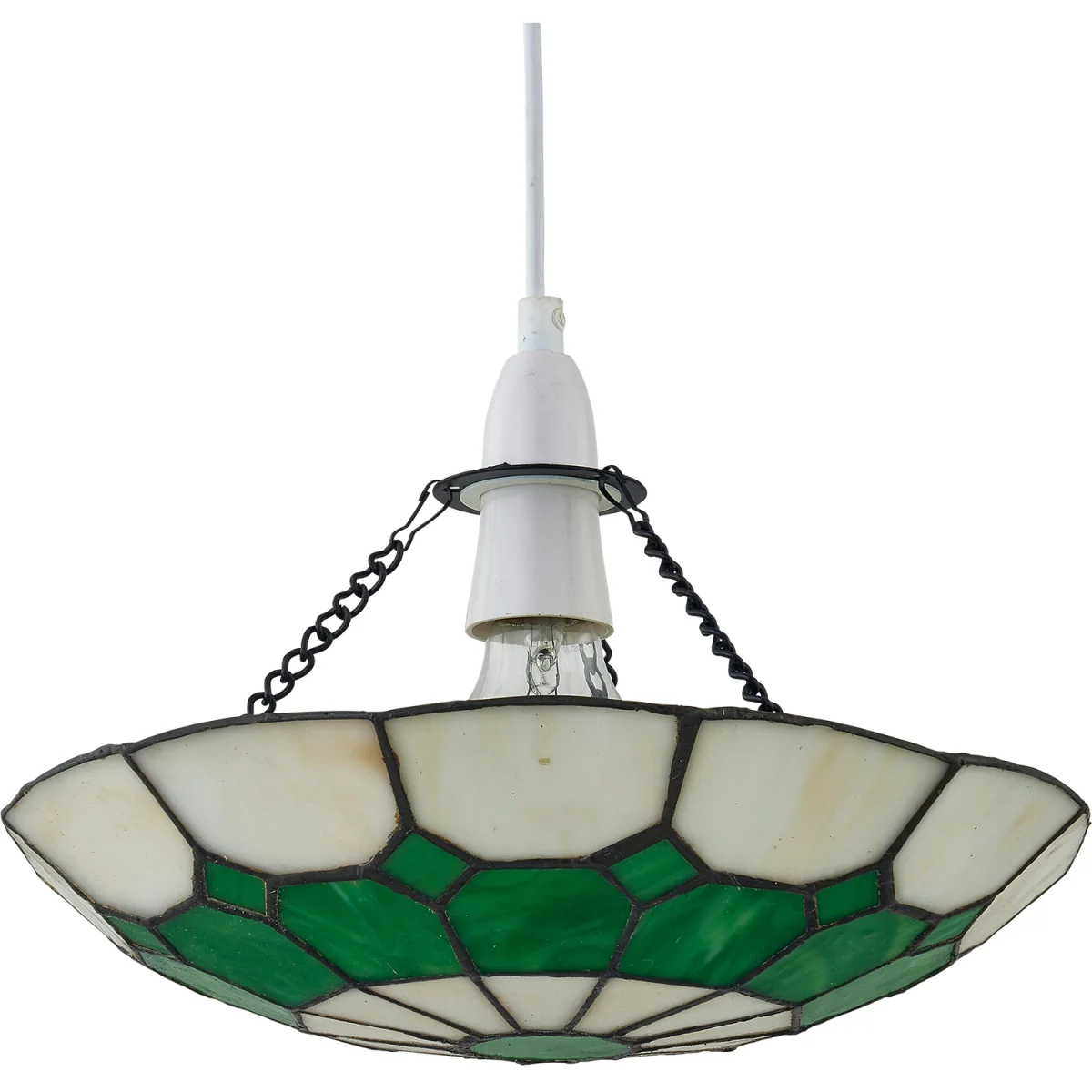 Totnes Easy Fit Glass Pendant Shade - Tiffany Decorated Glass – image 4