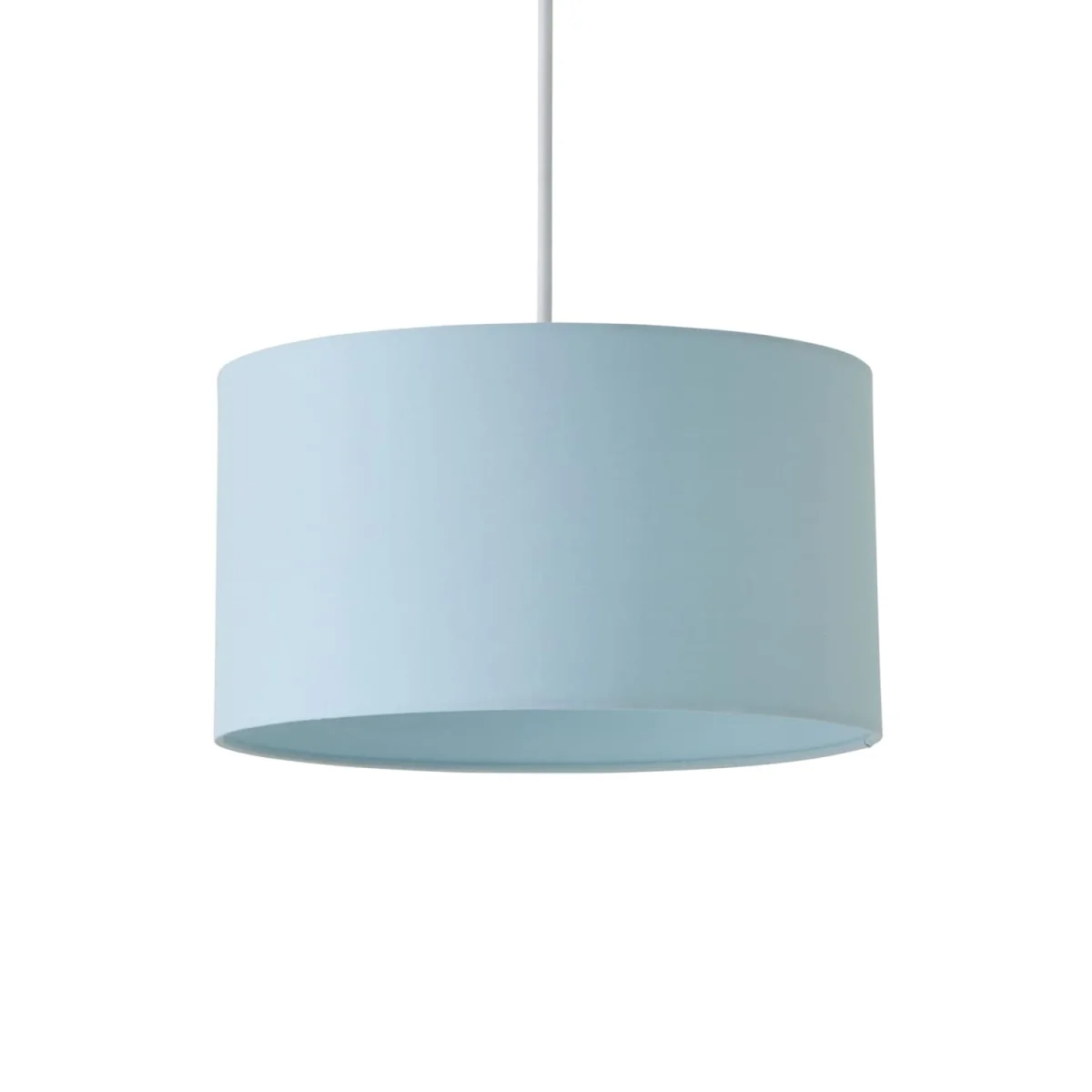 Reni Large Fabric Drum Ceiling Lamp Shade - Duck Egg Blue / Fabric / 35cm – image 7