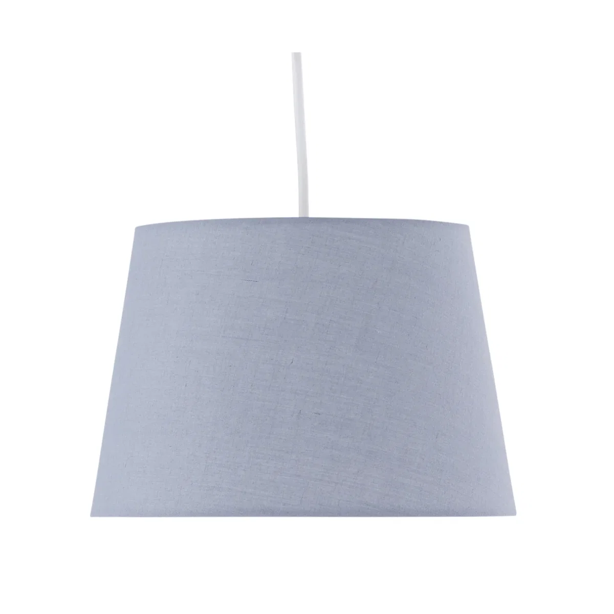 Set Of 2 Grey Cotton 23cm Tapered Cylinder Pendant Or Lamp Shades - Grey – image 3