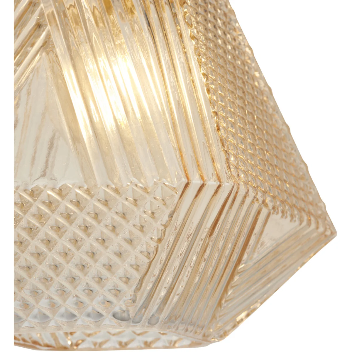 Prism Easy Fit Glass Pendant Shade - Champagne Crystal Glass – image 3