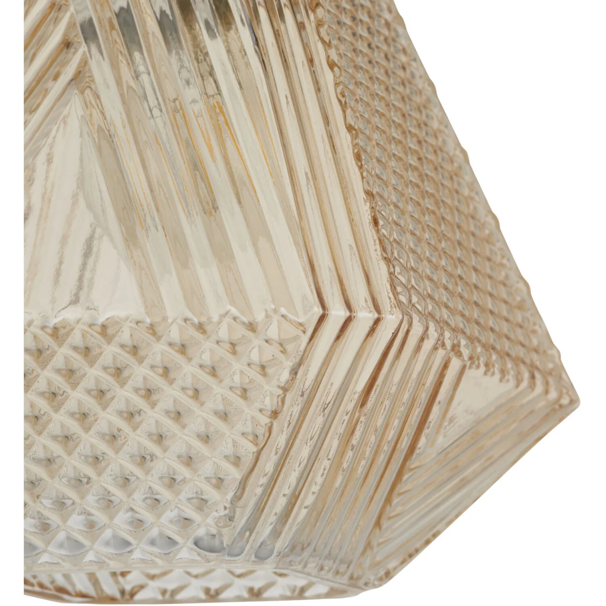 Prism Easy Fit Glass Pendant Shade - Champagne Crystal Glass – image 4