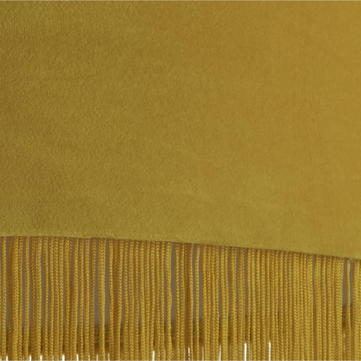 Velvet fringe shade in Mustard - Mustard – image 3