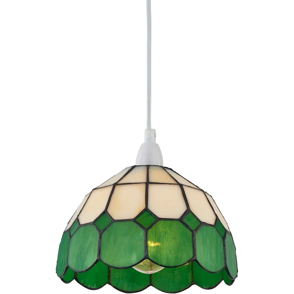 Oxford Green Tiffany Easy Fit Pendant Shade - Green – image 2
