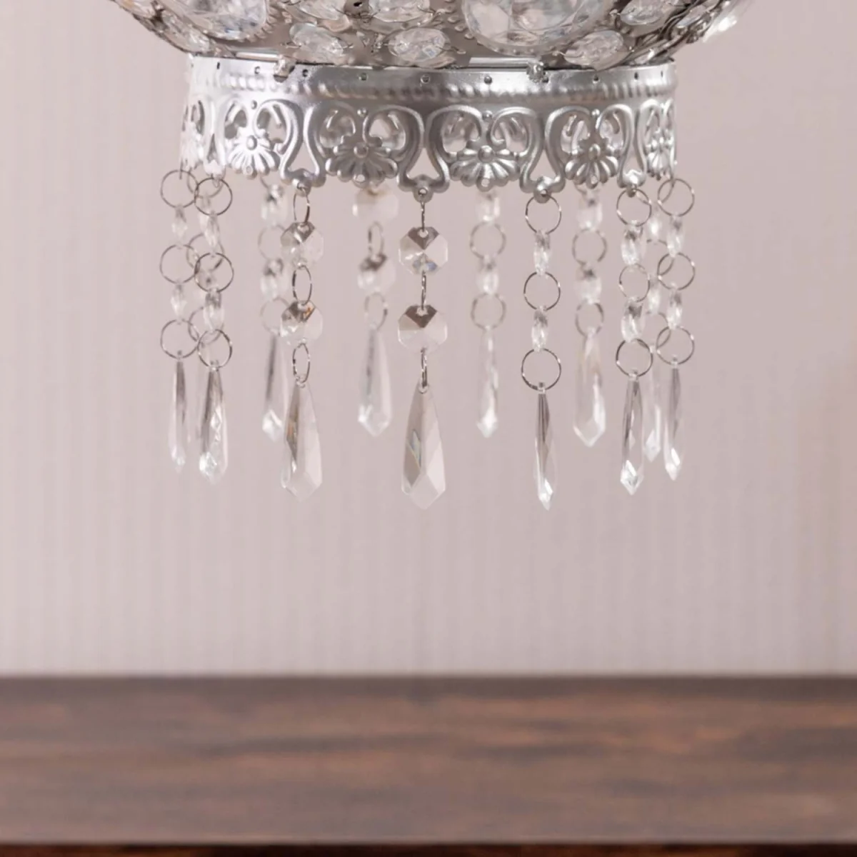 Bazaar Moroccan Jewelled Ceiling Lamp Shade - Silver / 0.77kg – image 3