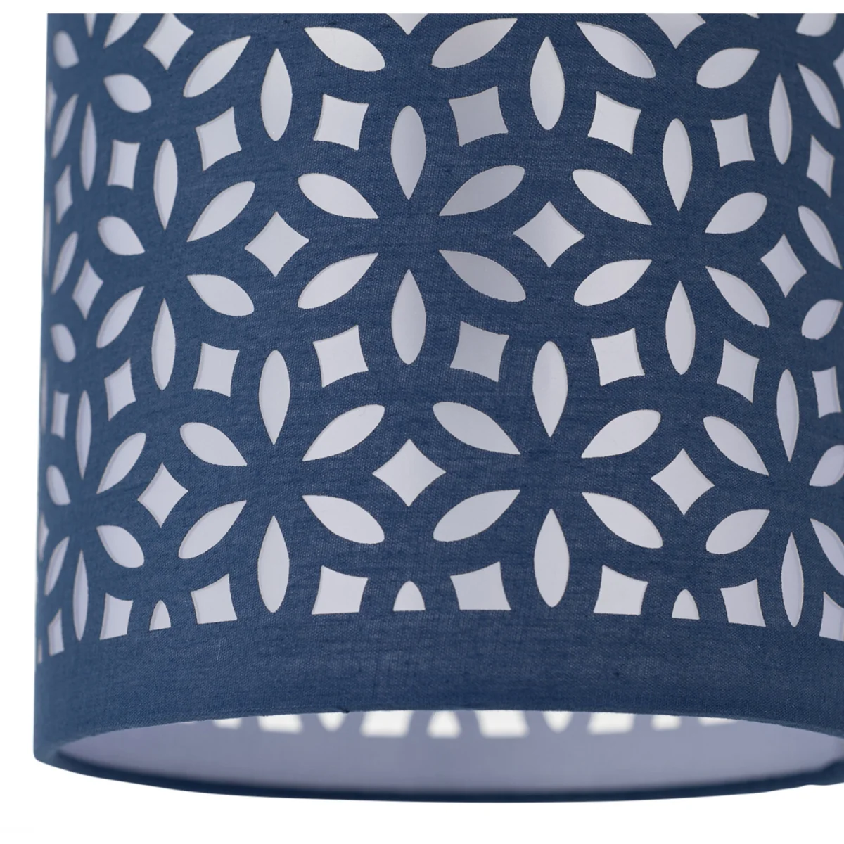 Laser Fabric Shade - Navy Blue Cut Out Cotton – image 2