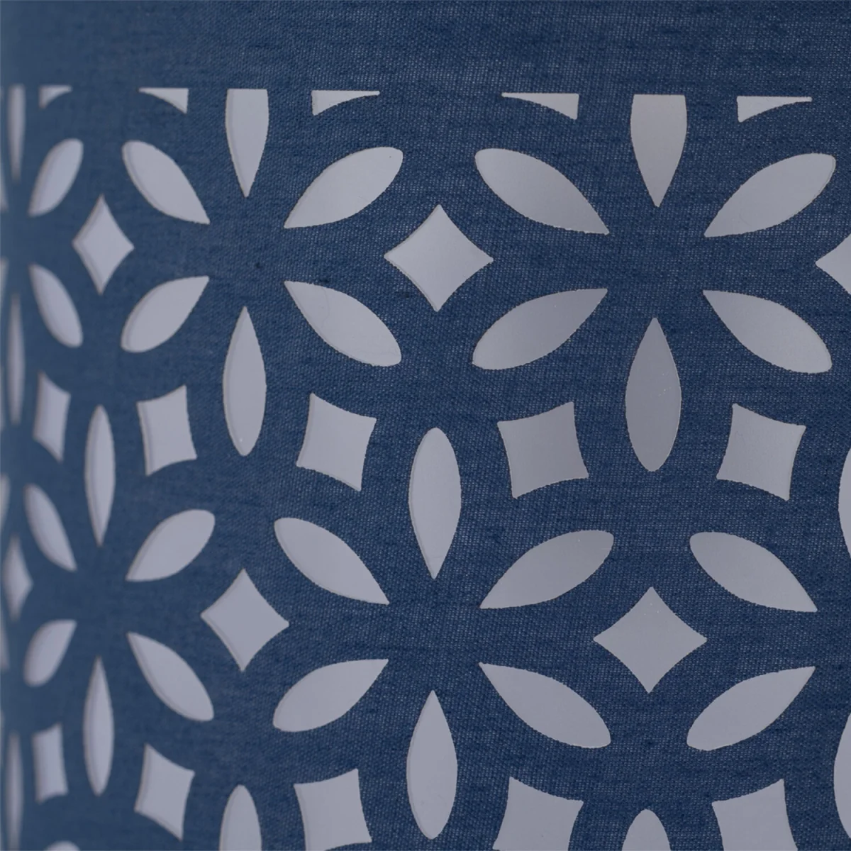 Laser Fabric Shade - Navy Blue Cut Out Cotton – image 4