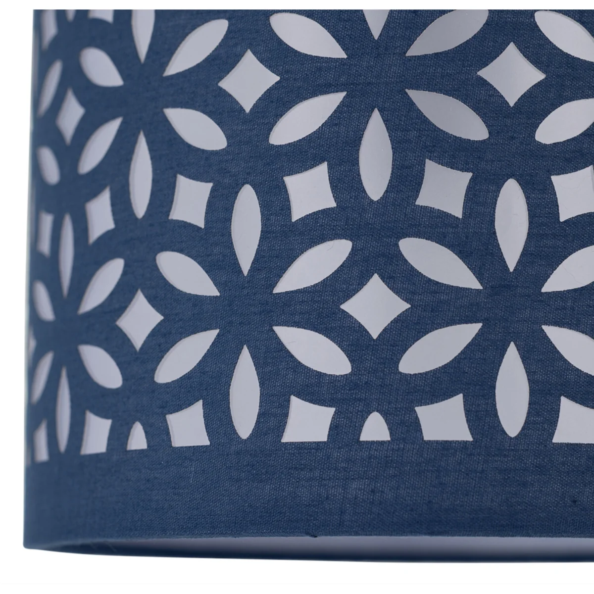 Laser Fabric Shade - Navy Blue Cut Out Cotton – image 5