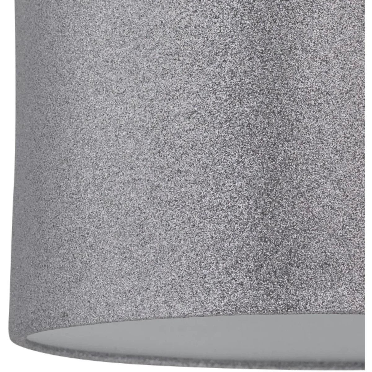 Set Of 2 Glitter Fabric Shades - Silver Grey Glitter – image 3