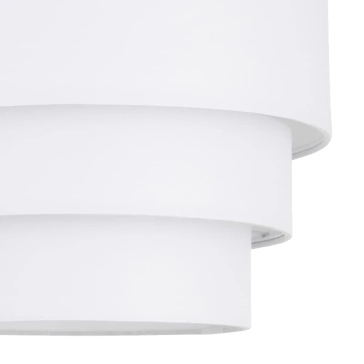 Layer Easy Fit Fabric Pendant Shade - White Cotton – image 5