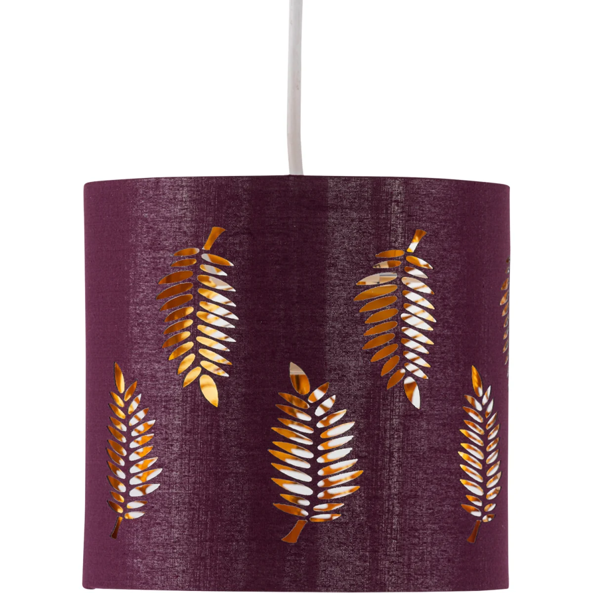 Fern Burgundy Cut Out 15.5cm Table Lamp Shade - Burgundy – image 2