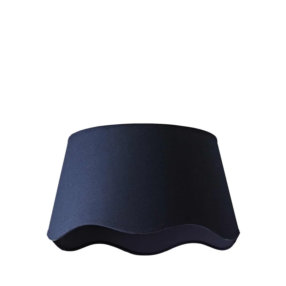 Mabel Large Scallop Edge Linen Lamp Shade - Navy / 0.49kg – image 2